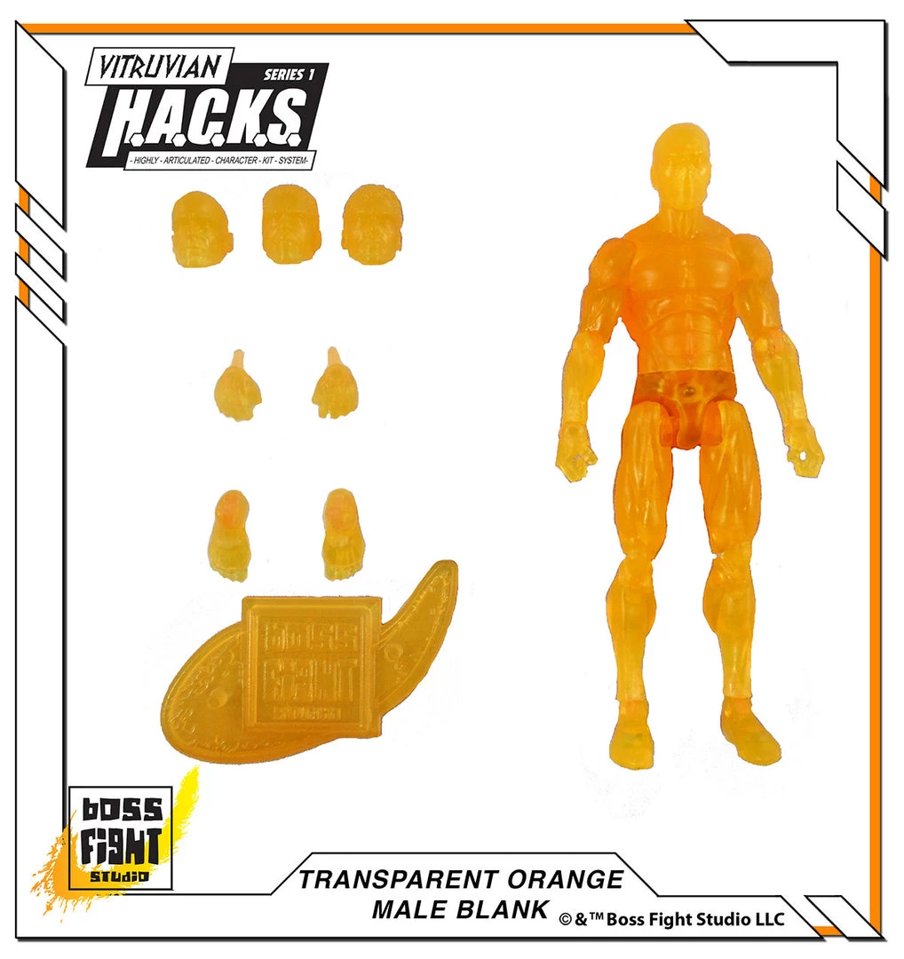 Boss Fight Studio - The Store Blanks & Accessories Vitruvian H.A.C.K.S. Action Figure Blank - Male Body - WHOLESALE
