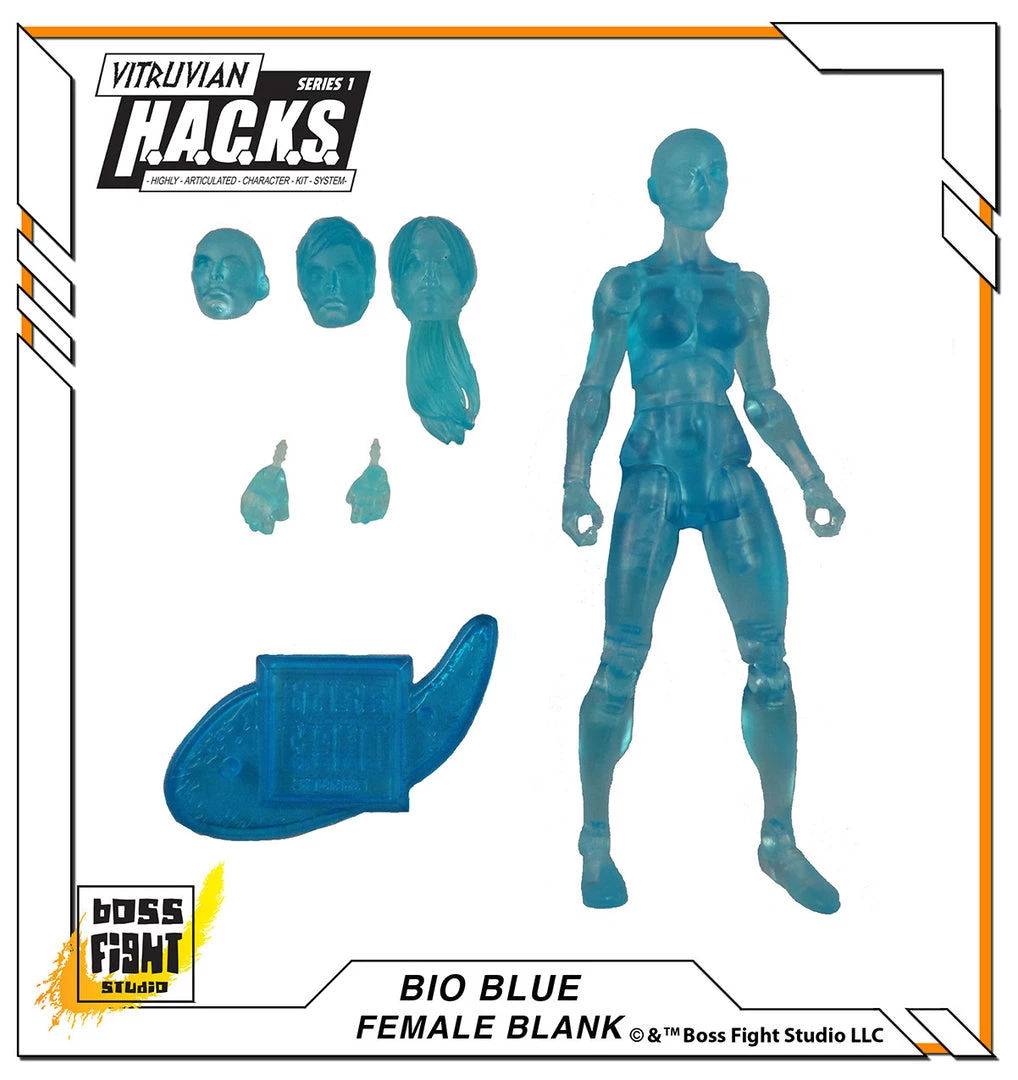 Boss Fight Studio - The Store Blanks & Accessories Vitruvian H.A.C.K.S. Action Figure Blank - Female Body - WHOLESALE
