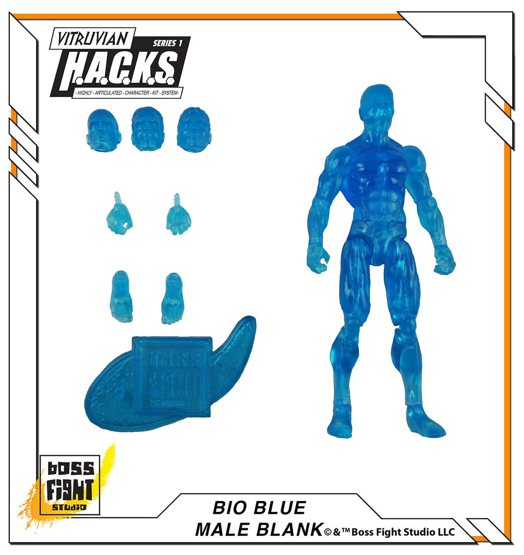 Boss Fight Studio - The Store Blanks & Accessories Vitruvian H.A.C.K.S. Action Figure Blank - Male Body - WHOLESALE