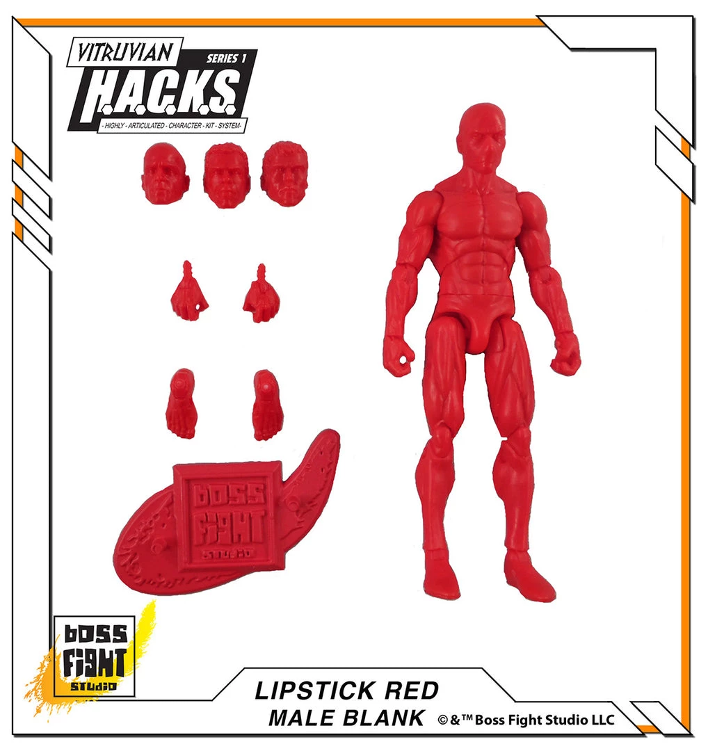 Boss Fight Studio - The Store Blanks & Accessories Vitruvian H.A.C.K.S. Action Figure Blank - Male Body - WHOLESALE