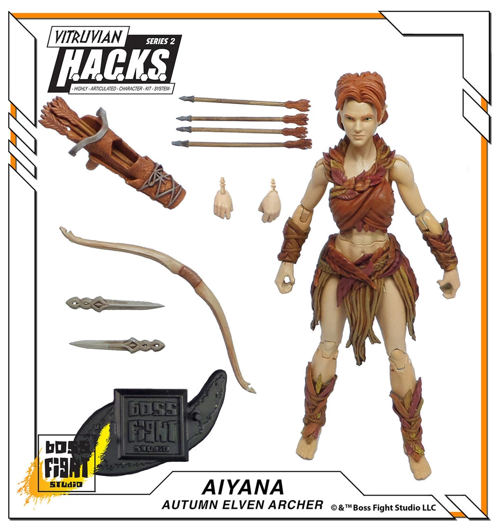 Boss Fight Studio - The Store WHOLESALERS Vitruvian H.A.C.K.S. - Aiyana - Autumn Elven Archer - WHOLESALE