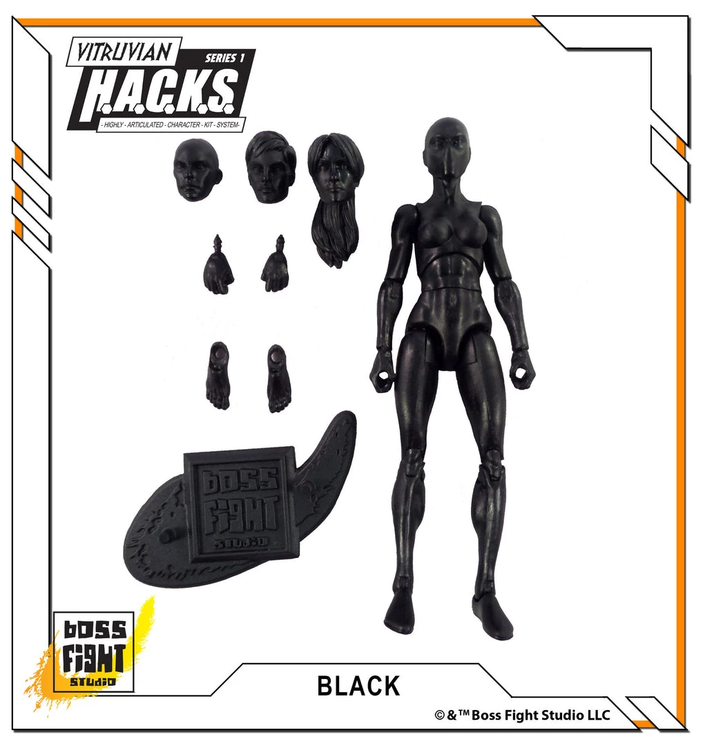 Boss Fight Studio - The Store Blanks & Accessories Vitruvian H.A.C.K.S. Action Figure Blank - Female Body - WHOLESALE