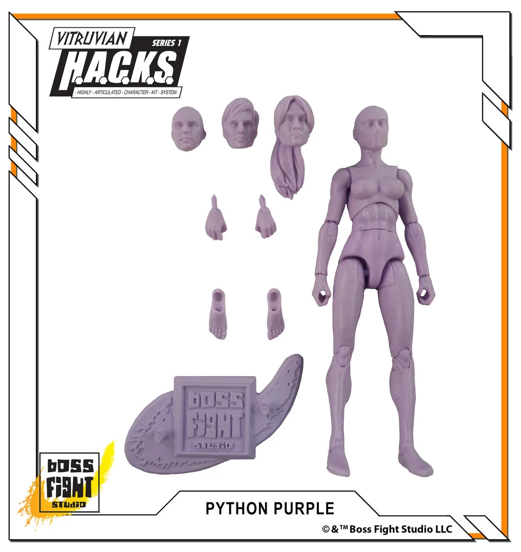 Boss Fight Studio - The Store Blanks & Accessories Vitruvian H.A.C.K.S. Action Figure Blank - Female Body - WHOLESALE