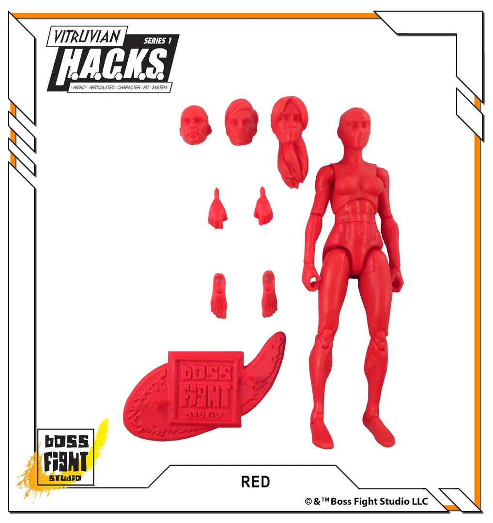 Boss Fight Studio - The Store Blanks & Accessories Vitruvian H.A.C.K.S. Action Figure Blank - Female Body - WHOLESALE