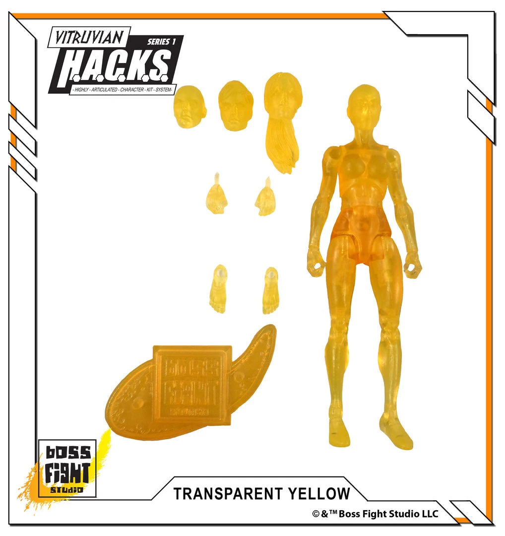 Boss Fight Studio - The Store Blanks & Accessories Vitruvian H.A.C.K.S. Action Figure Blank - Female Body - WHOLESALE
