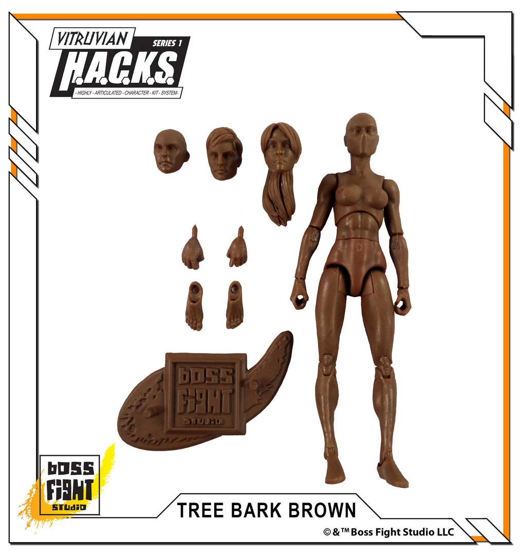 Boss Fight Studio - The Store Blanks & Accessories Vitruvian H.A.C.K.S. Action Figure Blank - Female Body - WHOLESALE