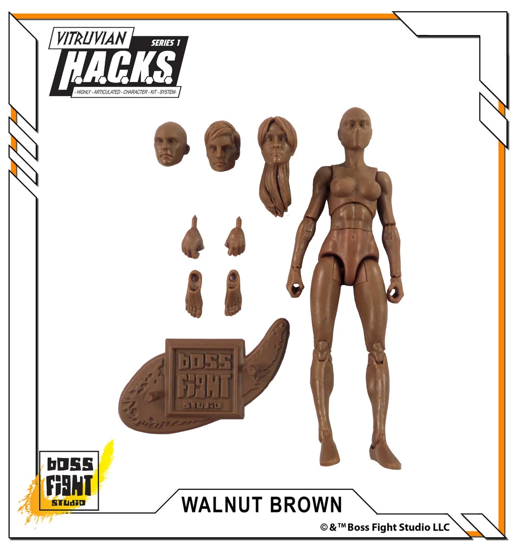 Boss Fight Studio - The Store Blanks & Accessories Vitruvian H.A.C.K.S. Action Figure Blank - Female Body - WHOLESALE