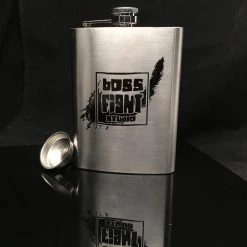 Boss Fight Studio - The Store Swag Hip Flask - Boss Fight Studio Logo