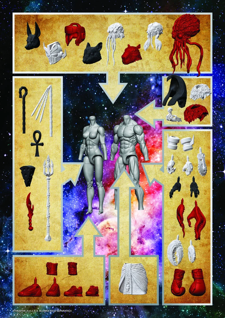 Boss Fight Studio - The Store Vitruvian H.A.C.K.S. - Mini-Kit Blind Bags Assortment Box WAVE 1 - WHOLESALE WHOLESALERS