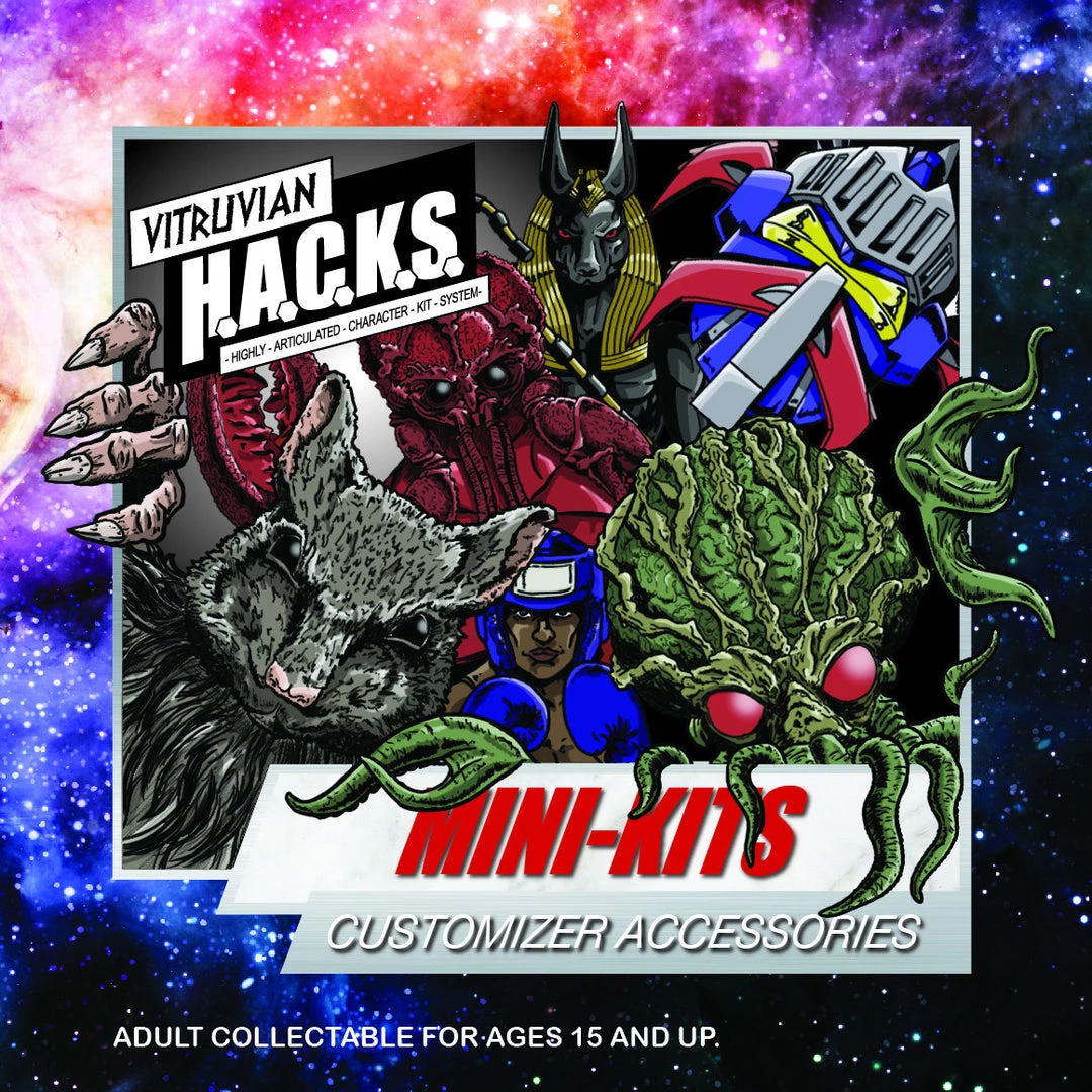 Boss Fight Studio - The Store Vitruvian H.A.C.K.S. - Mini-Kit Blind Bags Assortment Box WAVE 1 - WHOLESALE WHOLESALERS