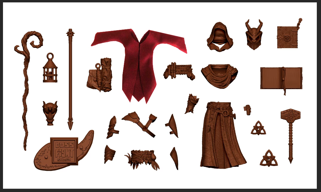Boss Fight Studio - The Store Blanks & Accessories CHARACTER BUILDER KITS