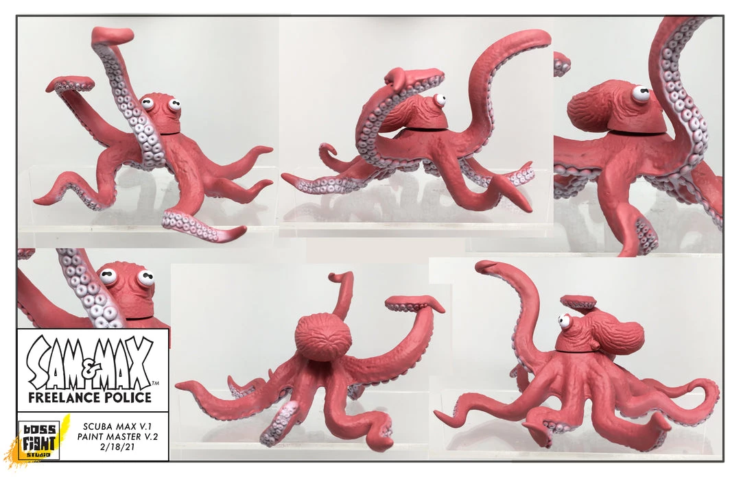 Boss Fight Studio - The Store Sam & Max Series - Wave 2 - Scuba Max & Ratzo The Octopus Ginormous Deluxe Set