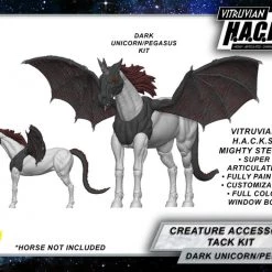 Boss Fight Studio - The Store WHOLESALERS MIGHTY STEEDS - DARK PEGASUS AND UNICORN CREATURE KIT - WHOLESALE