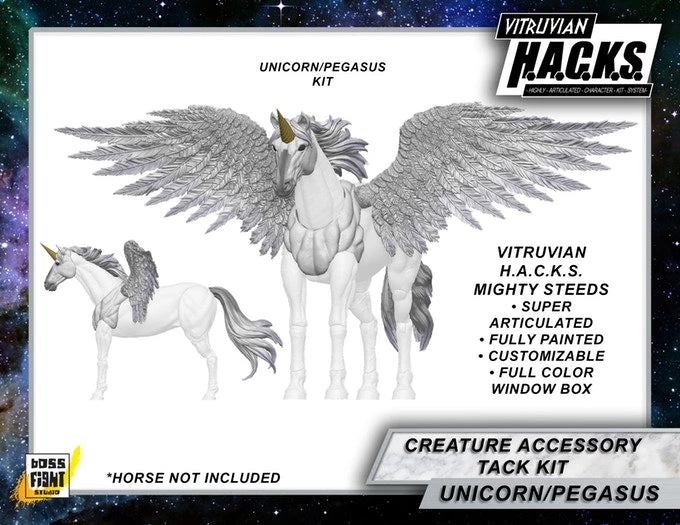 Boss Fight Studio - The Store MIGHTY STEEDS - BRIGHT PEGASUS AND UNICORN CREATURE KIT - WHOLESALE WHOLESALERS