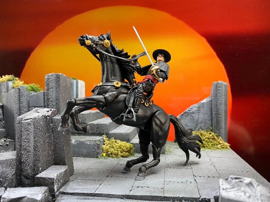 Boss Fight Studio - The Store Hero H.A.C.K.S. Zorro & Tornado - Figure & Steed Pack -WHOLESALE WHOLESALERS